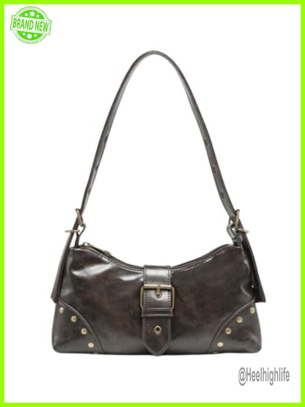 Y2k Vintage Purse PU Leather Shoulder Bag Concert Outfits